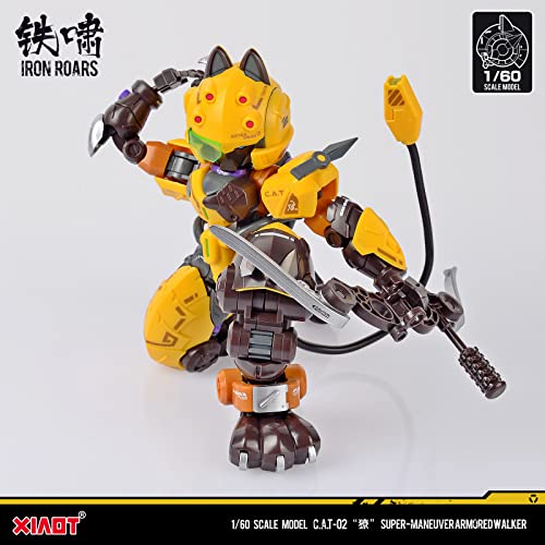 XIAOT x IRON ROARS SUPER-MANEUVER ARMORED WALKER C.A.T-02 "SHARP TEETH" 1/60 SCALE PLASTIC MODEL KIT