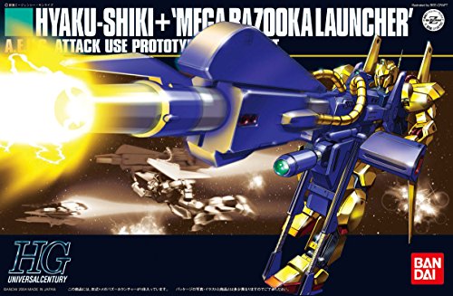 MSN-000000 Hyaku Shiki Shiki + Mega Bazooka Launcher - 1/144 scala - HGUC (35;048) Kidou Senshi Z Gundam - Bandai