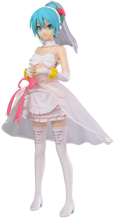 Hatsune Miku-Project DIVA Arcade Future Tone - SPM-Figur - Weißes Kleid (SEGA)