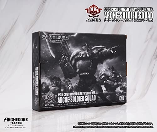 TOYS ALLIANCE LIMITED ARC-X02 "ARCHE-YMIRUS" 1/35 SCALE ARCHE-SOLDIER SQUAD CUSTOMIZED GRAY COLOR VER.