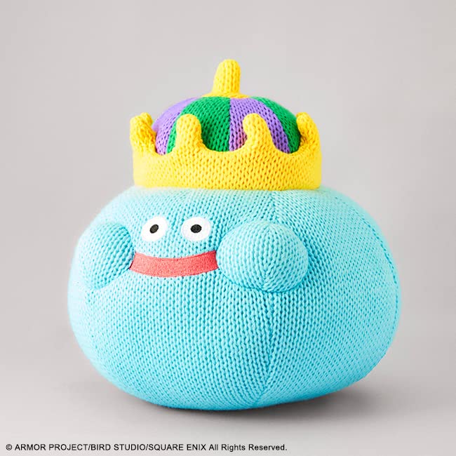 Dragon Quest Smile Slime Knitted Plush King Slime