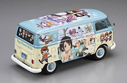 Volkswagen Type 2 Entrega Van, (Versión de pintura de invierno de las niñas de huevo) - 1/24 Scale - Egg Girls Series, - Hasegawa