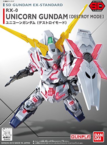 RX-0 Unicorn Gundam (version du mode détrituel) SD Gundam Ex-Standard (005), Kidou Senshi Gundam UC - Bandai