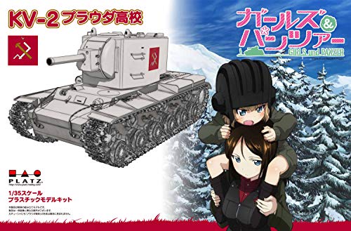KV-2 Heavy Tank (Pravda High School-Version) - 1/35 Maßstab - Girls und Panzer - Platz