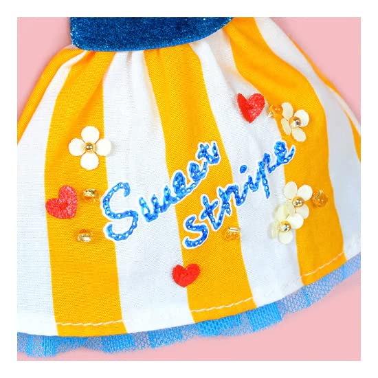 Produced by Junie Moon Dear Darling Fashion for Dolls Sandy Stripe Dress Set (22cm) Yellow