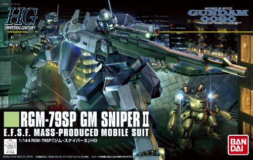 RGM-79SP GM Sniper II - 1/144 Scala - HGUC (# 141) Kicou Senshi Gundam 0080 Pocket No Naka No Sensou - Bandai