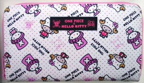 "One Piece X Hello Kitty" Round Wallet White OPKT-21