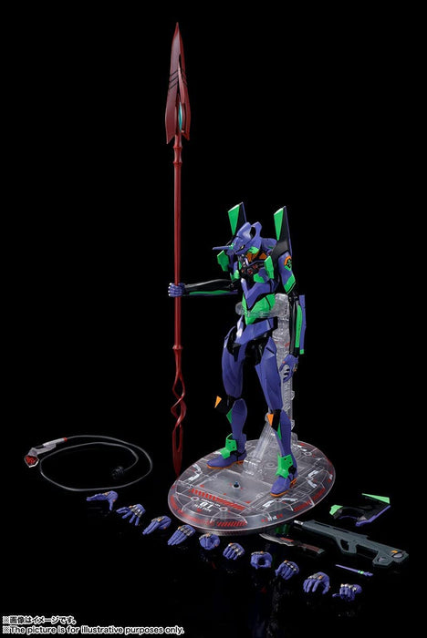 "Rebuild of Evangelion" DYNACTION Humanoid Decisive Weapon Artificial Human Evangelion EVA-01 + Cassius Spear (Renewal Color Edition)