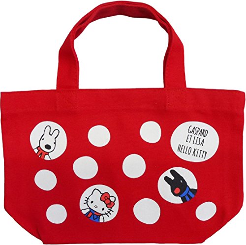 Hello Kitty x Gaspard et Lisa Lunch Tote Bag Dot Red