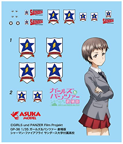 Sherman vc Firefly, (Sanders University High School version)-escala 1/35-Girls und Panzer-Platz
