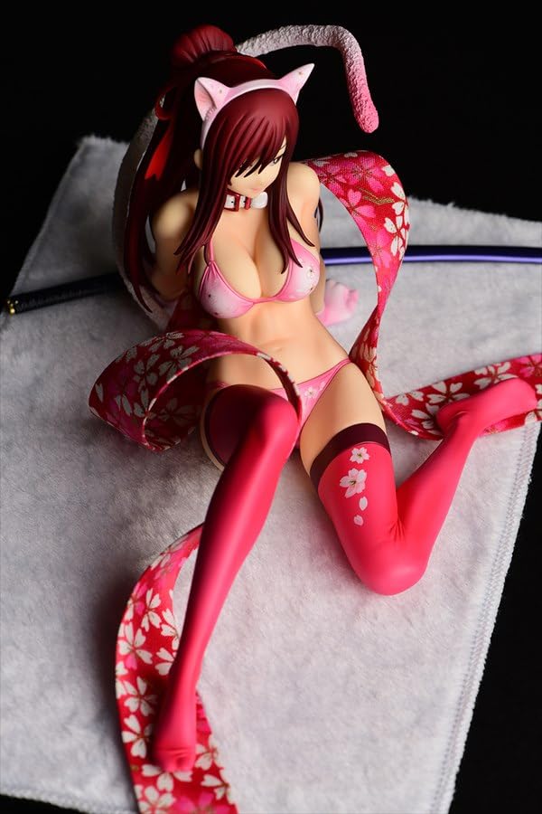 "Fairy Tail" Erza Scarlet Sakura Cat Gravure Style