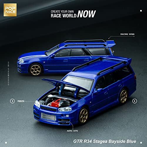 1/64 GTR R34 Stagea Bayside Blue