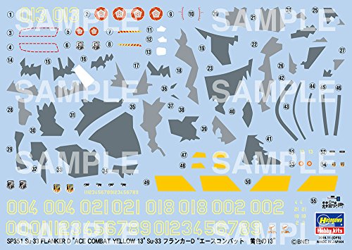 Senza 33 Flanker D (giallo 13 Versione) Serie Eggplane, ACE Combat 06: Kaihou e no Senka - Hasegawa