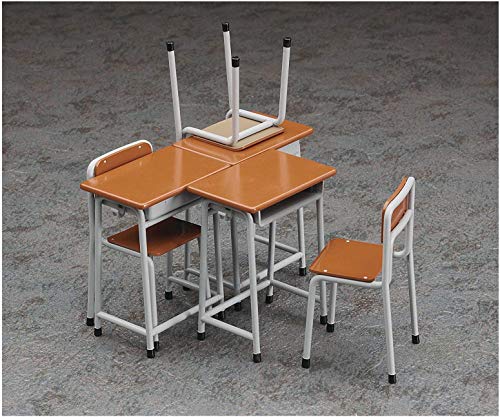 Bureaux et chaises scolaires - 1/12 échelle - 1/12 accessoire à figures posable - Hasegawa