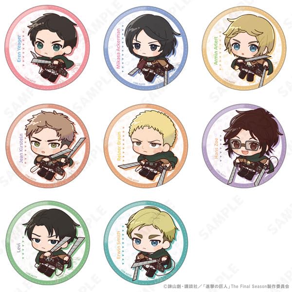 "Attack on Titan" Trading Can Badge (Decopachi!)