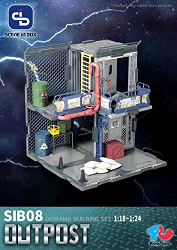 FRESH RETRO 1/24 SCALE DIORAMA BUILDING SET SIB08 OUTPOST