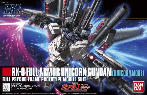 RX-0 Full Rüstung Unicorn Gundam (Unicorn Mode Version) - 1/144 Maßstab - HGUC (# 156) Kidou Senshi Gundam UC - Bandai