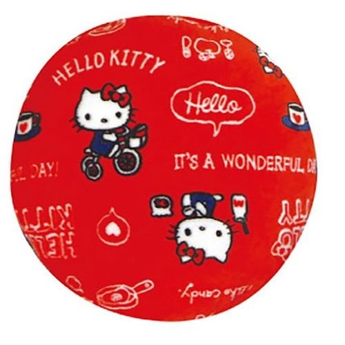 "Hello Kitty" Fuwamoko Cushion Red