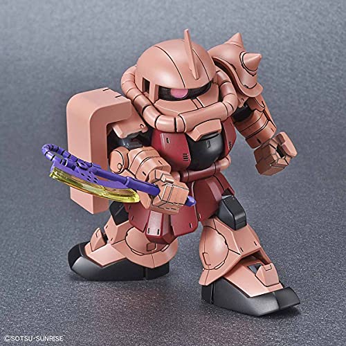 MS-06S ZAKU II COMMANDER TIPO CHAR AZNABLE CUSTOMED SD GUNDAM CROSS SILOUTETE Kidou Senshi Gundam - Bandai Espíritu