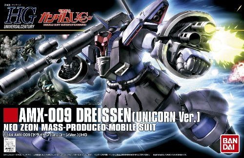AMX - 009 Dreisen (version Licorne) - 1 / 144 Scale - hguc (# 124) Kidou Senshi Gundam UC - bendai