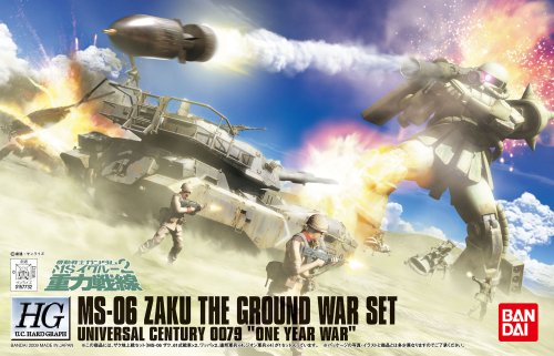 MS-06 Zaku II (The Ground War Set version)-1/144 escala-HG UCHG Kidou Senshi Gundam-Bandai