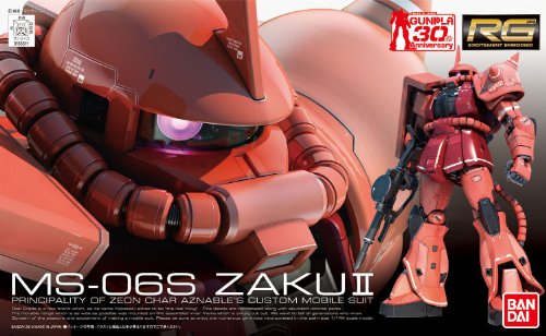 MS-06S Zaku II Commander Type Char Aznable Custom - 1/144 scale - RG (#02) Kidou Senshi Gundam - Bandai