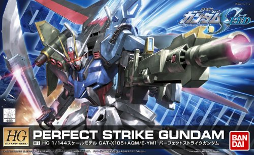 Gat-X105 Strike Gatm Gat-X105 + AQM / E-YM1 Perfect Strike Gundam - 1/144 Échelle - HG Gundam Seed (R17) Kidou Senshi Gundam Seed - Bandai