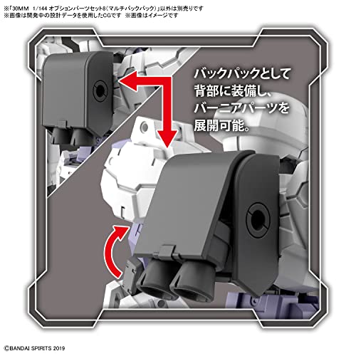 30MM 1/144 Option Parts Set 8 (Multi Backpack)