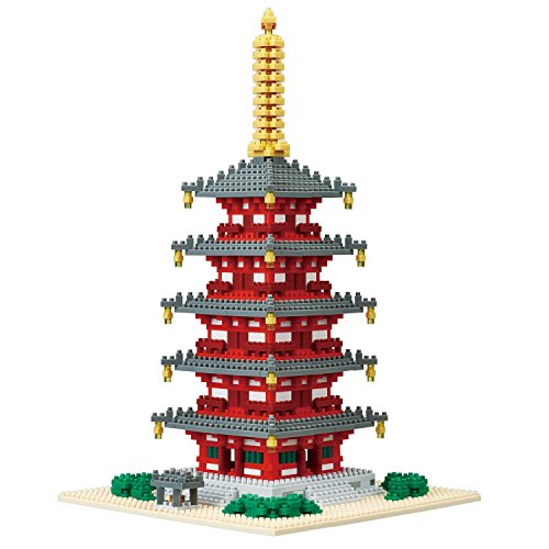 Five-Storied Pagoda Deluxe Edition Nanoblock - Kawada