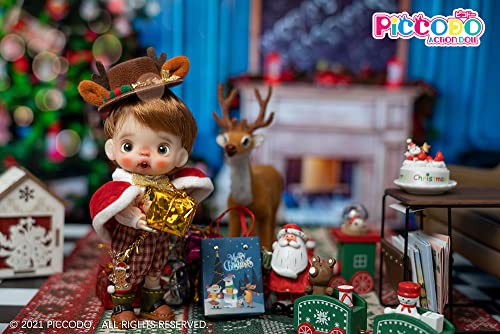 PICCODO ACTION DOLL CHRISTMAS DOLL OUTFIT SET "GINGER COOKIE REINDEER"