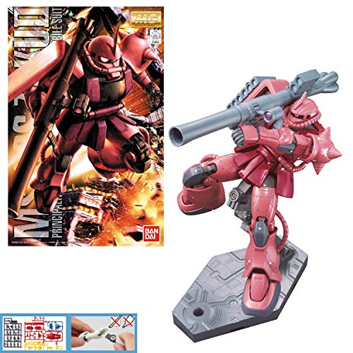MS-06S Zaku II Commander Type Char Aznable Custom (Ver. 2.0 version) - 1/100 scale - MG (#098) Kidou Senshi Gundam - Bandai
