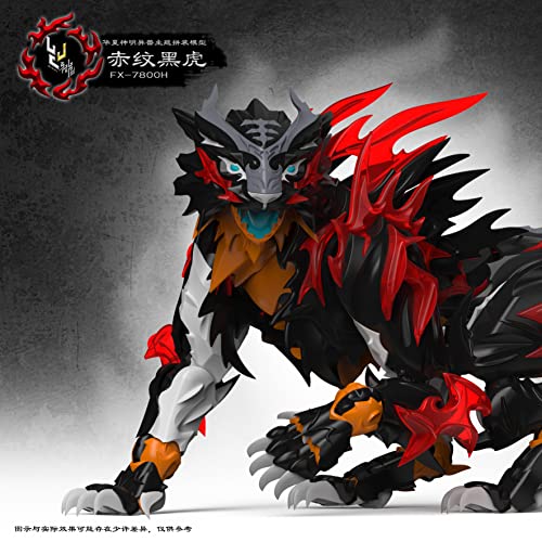 SHENXING TECHNOLOGY FX-7800H "CLASSIC OF MOUNTAINS AND SEAS" SERIES RED STRIPES BLACK TIGER PLASTIC MODEL KIT