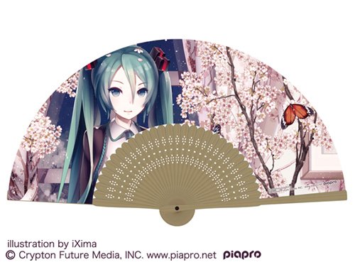 Hatsune Miku cherry blossoms Folding Fan