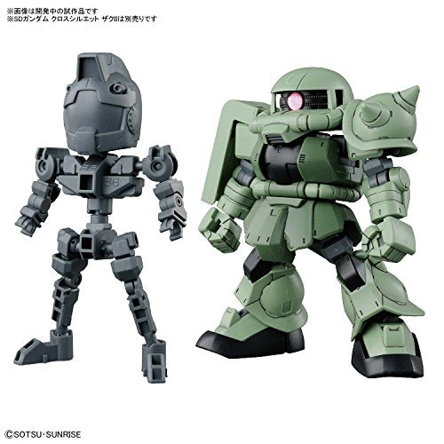 RGM-79 GM Kreuz Silhouetterahmen (graue Version) SD Gundam Cross Silhouette Kidou Senshi Gundam - Bandai