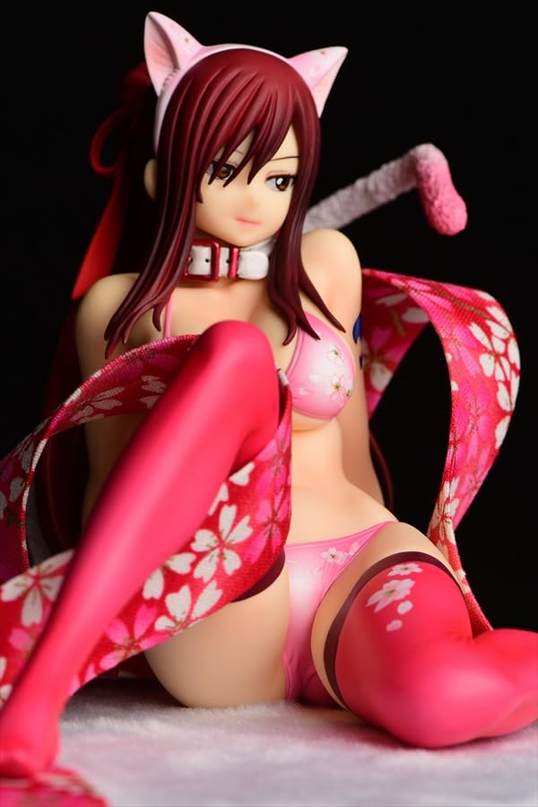 "Fairy Tail" Erza Scarlet Sakura Cat Gravure Style