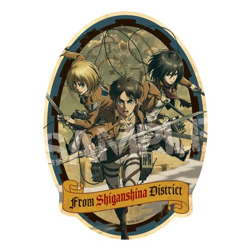 "Attack on Titan" Travel Sticker 5 Eren & Mikasa & Armin