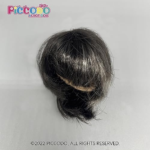PICCODO DOLL WIG MULLET HAIR (WHITE HIGHLIGHT)