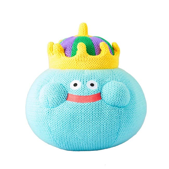 Dragon Quest Smile Slime Knitted Plush King Slime