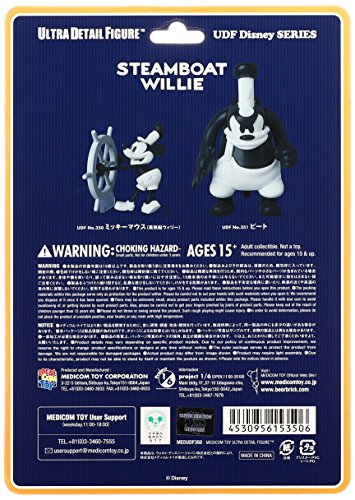 Mickey Mouse  (Steamboat Willie version) Ultra Detail Figure (No.350) Ultra Detail Figure Disney Series 6 Disney - Medicom Toy