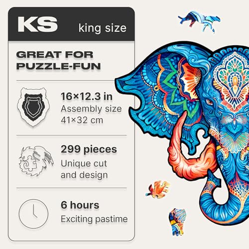 Eternal Elephant 299 Piece KS Size