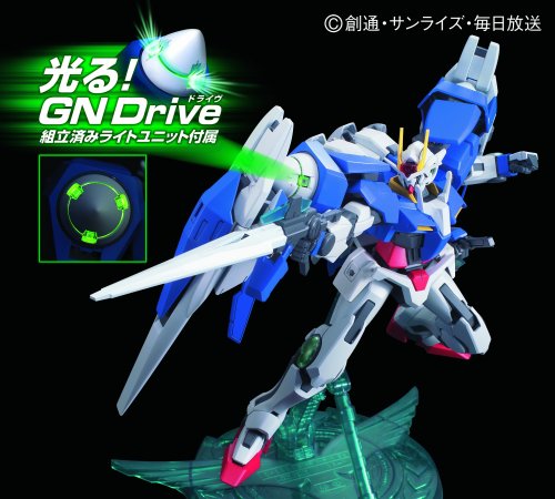 GN-0000 00 GUNDAM GNR-010 0 RAISER - 1/100 Maßstab - 1/100 Gundam 00 Modellserie (13) Kidou Senshi Gundam 00 - Bandai