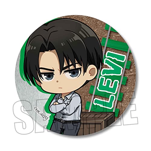 "Attack on Titan" Can Badge Work Clothes Ver. Levi (Deformed)