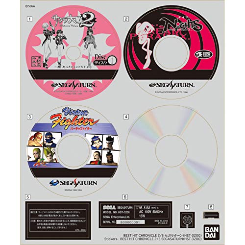 Kit de modèles: Sega Saturn (version HST-3200)-échelle 1/2,5-Meilleur Hit Chronicle-Bandai Spirits