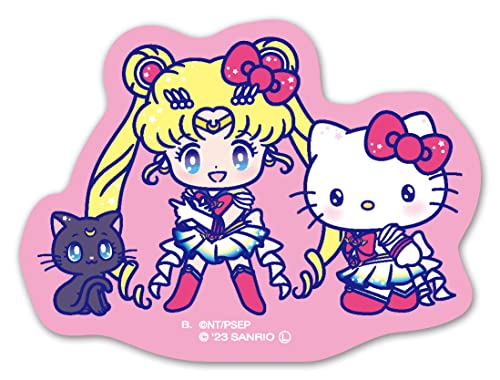"Pretty Guardian Sailor Moon Eternal" x Sanrio Characters Die-cut Sticker Set Pack Ver.