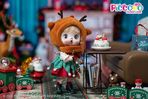 PICCODO ACTION DOLL CHRISTMAS DOLL OUTFIT SET "SNOW FLAKE REINDEER"