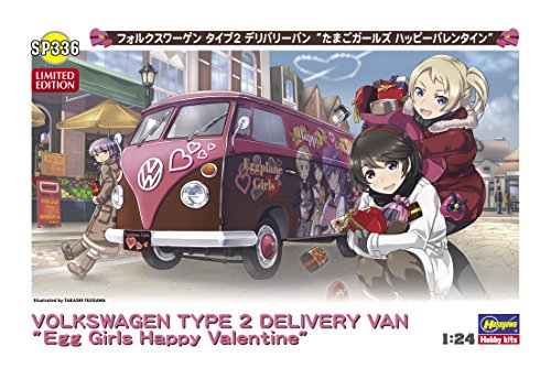 Volkswagen Type 2 Entrega Van (Girls de huevo Versión de San Valentín feliz) Serie de Girls Egg - Hasegawa