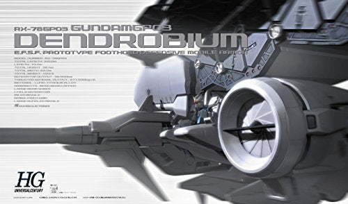 RX-78GP03 Dendrobium RX-78GP03S Gundam Dendrobium Stamen - 1/144 Échelle - HGUC (# 028) Kidou Senshi Gundam 0083 Mémoire Stardust - Bandai