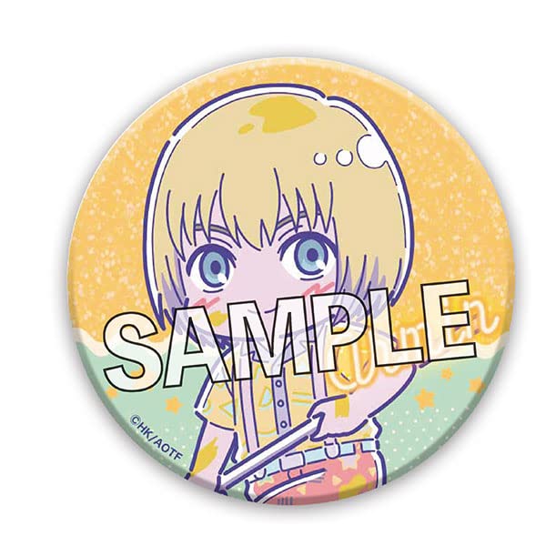 "Attack on Titan" Can Badge Melon Pop Armin (Patterned Shirt Ver.)