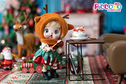 PICCODO ACTION DOLL CHRISTMAS DOLL OUTFIT SET "SNOW FLAKE REINDEER"