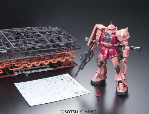 MS-06S Zaku II Commander Type Char Aznable Custom - 1/144 scale - RG (#02) Kidou Senshi Gundam - Bandai